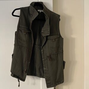 Honey Belle Dark Green Utility Vest